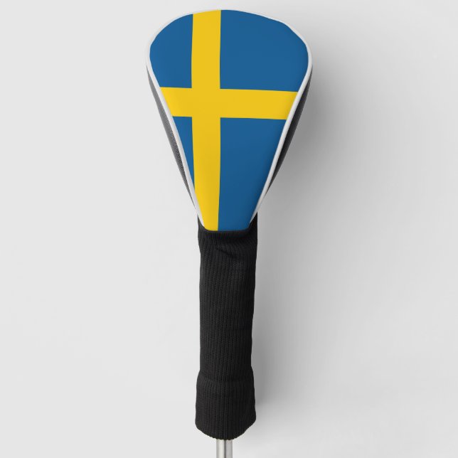 Funda Para Palo De Golf Bandera de Suecia (Anverso)