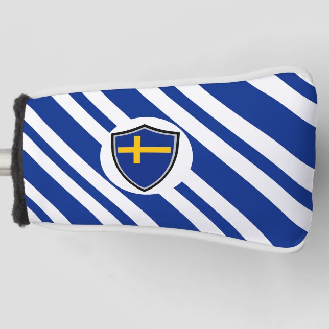 Funda Para Palo De Golf Bandera de Suecia (Anverso)