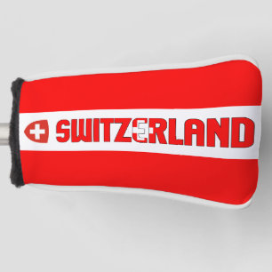 Funda Para Palo De Golf Bandera de Suiza Magnífica cabeza de golf patrióti