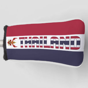 Funda Para Palo De Golf Bandera de Tailandia magnífico patriótico