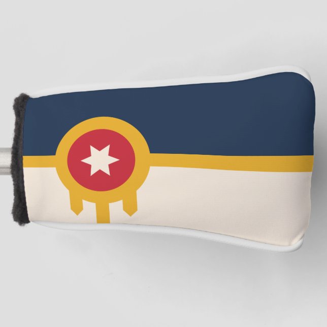 Funda Para Palo De Golf Bandera de Tulsa, Oklahoma (Anverso)