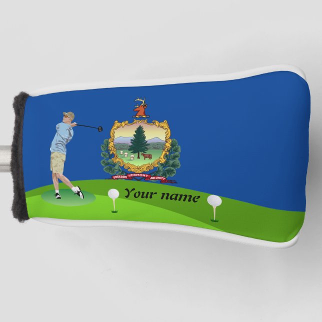 Funda Para Palo De Golf Bandera de Vermont (Anverso)