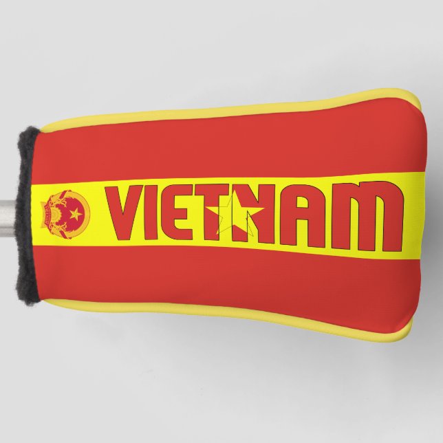 Funda Para Palo De Golf Bandera de Vietnam espléndida patriótica (Anverso)