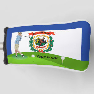 Funda Para Palo De Golf Bandera de Virginia Occidental