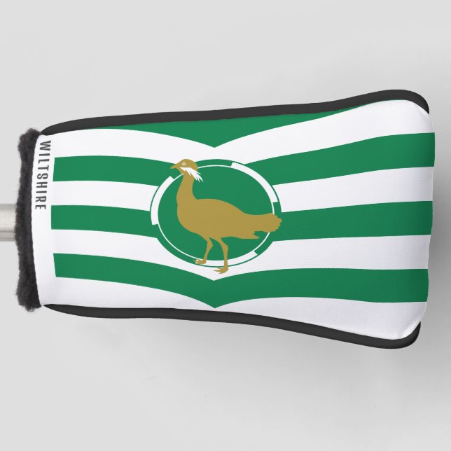 Funda Para Palo De Golf Bandera de Wiltshire - INGLATERRA (Anverso)