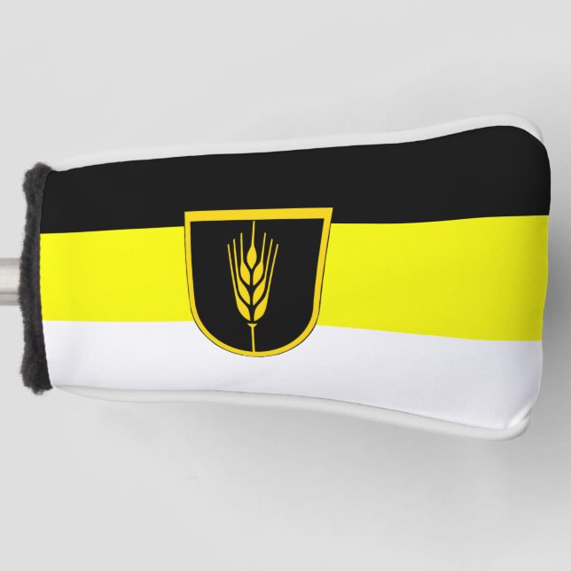 Funda Para Palo De Golf Bandera de Wolgadeutsche (versión en blanco/negro/ (Anverso)