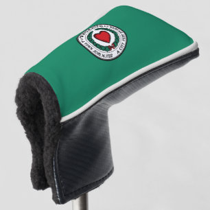 Funda Para Palo De Golf Bandera de Worcester, Massachusetts