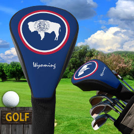 Funda Para Palo De Golf Bandera de Wyoming y Wyoming / Coberturas de clube