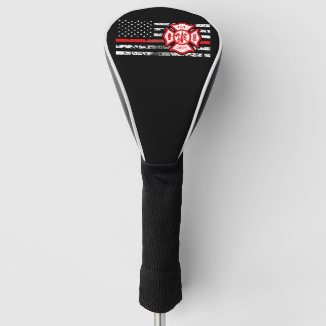Funda Para Palo De Golf Bandera del bombero y cruz de Florian (Anverso)