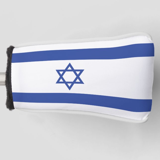 Funda Para Palo De Golf Bandera del Estado de Israel, Estrella de David Ju (Anverso)