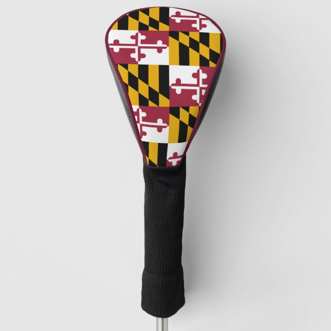 Funda Para Palo De Golf Bandera del Estado de Maryland (Anverso)