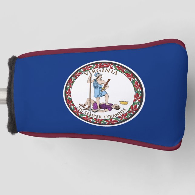 Funda Para Palo De Golf Bandera del Estado de Virginia (Anverso)