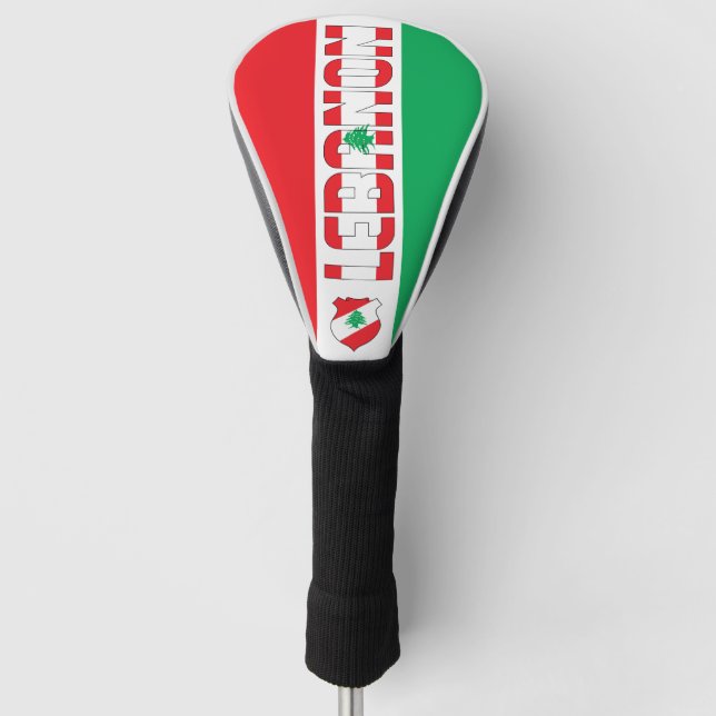 Funda Para Palo De Golf Bandera del Líbano espléndida patriótica (Anverso)