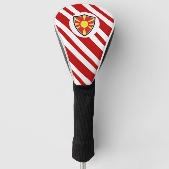 Funda Para Palo De Golf Bandera del Norte de Macedonia (Anverso)