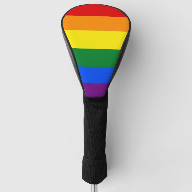 Funda Para Palo De Golf Bandera del orgullo gay arcoiris (Anverso)