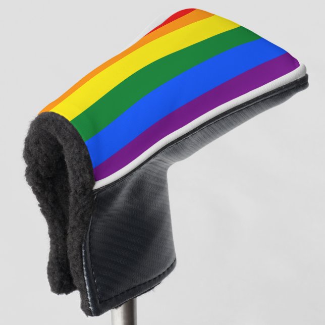 Funda Para Palo De Golf Bandera del Orgullo Gay Arcoiris LGBT (Anverso 3/4)