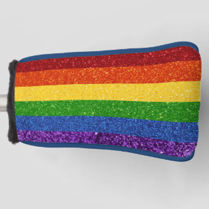 Funda Para Palo De Golf Bandera del orgullo gay Purpurina LGBT