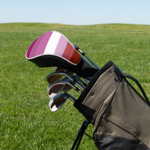 Funda Para Palo De Golf bandera del orgullo lésbico femenino de SlipperyJo