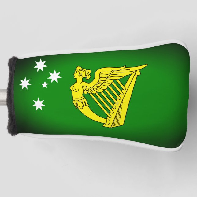 Funda Para Palo De Golf Bandera del patrimonio irlandés australiano (Anverso)