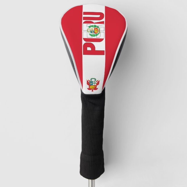 Funda Para Palo De Golf Bandera del Perú espléndida patriótica (Anverso)