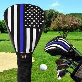 Funda Para Palo De Golf Bandera delgada de la Línea Azul y del Golf USA / 