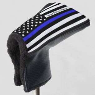 Funda Para Palo De Golf Bandera delgada de la Línea Azul y del Golf USA /