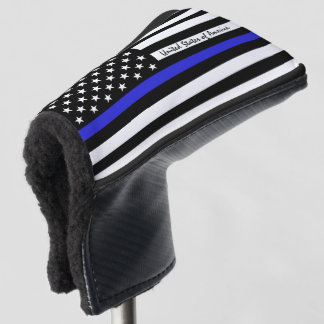 Funda Para Palo De Golf Bandera delgada de la Línea Azul y del Golf USA /