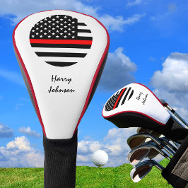 Funda Para Palo De Golf Bandera delgada de la línea ROJA y del Golf USA Mo