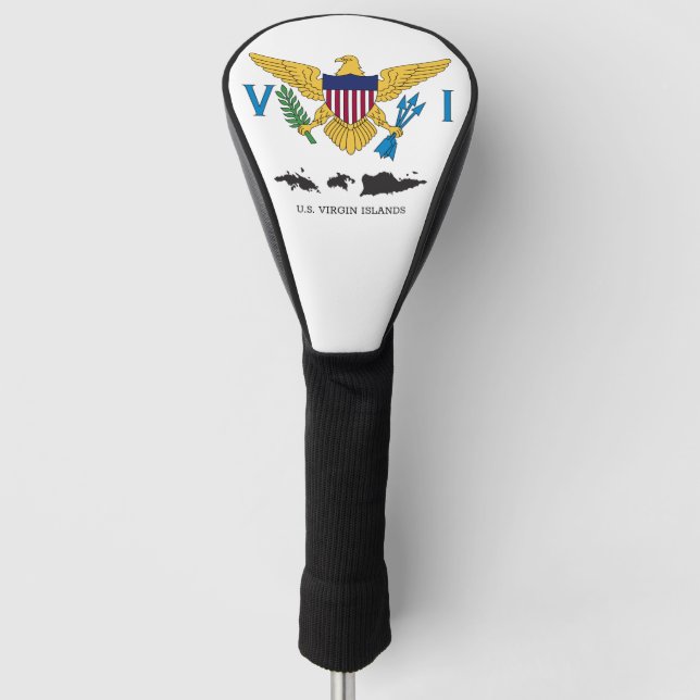 Funda Para Palo De Golf Bandera e Islas Vírgenes de Estados Unidos (Anverso)