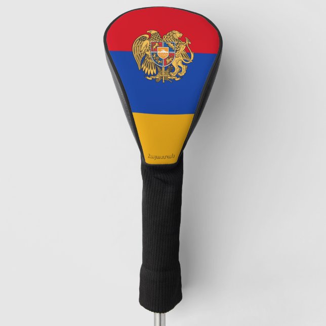 Funda Para Palo De Golf Bandera/Escudo de armas de Armenia (Anverso)