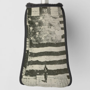 Funda Para Palo De Golf Bandera Estadounidense de Batalla Militar con Estr