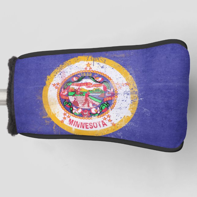 Funda Para Palo De Golf Bandera estatal de Minnesota en peligro (Anverso)