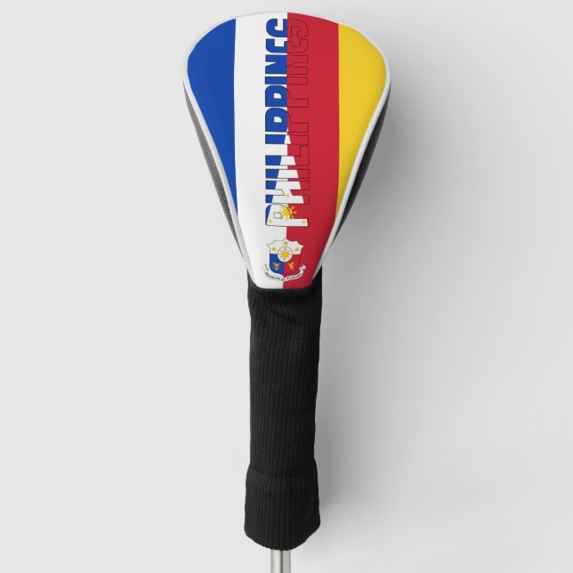 Funda Para Palo De Golf Bandera filipina espléndida patriótica (Anverso)