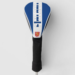 Funda Para Palo De Golf Bandera finlandesa espléndida patriótica