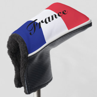Funda Para Palo De Golf Bandera francesa personalizado tapas de cabeza de