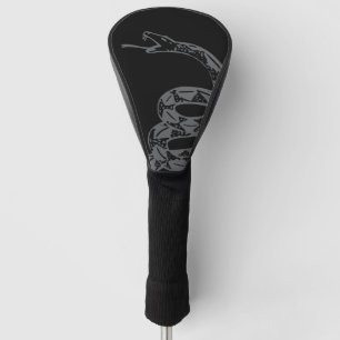 Funda Para Palo De Golf Bandera Gadsden No Pises en Mí Gris