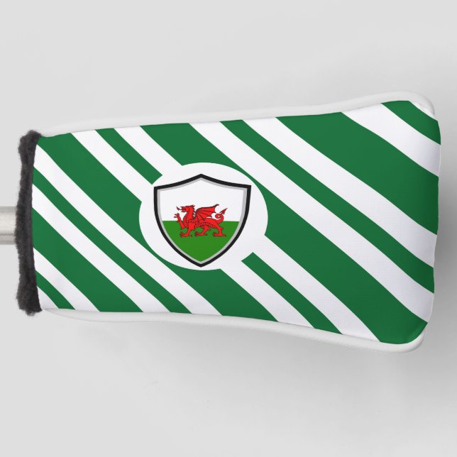Funda Para Palo De Golf Bandera galesa (Anverso)