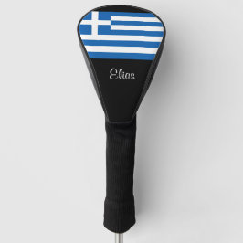 Funda Para Palo De Golf Bandera Griega Nombre personalizado Denominación d