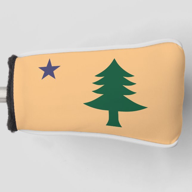 Funda Para Palo De Golf Bandera histórica de Maine (1901-1909) (Anverso)