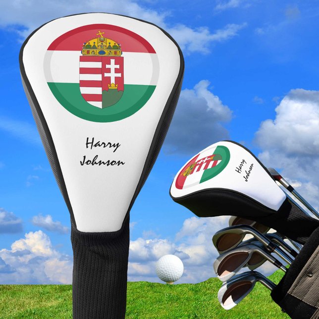 Funda Para Palo De Golf Bandera húngara, Emblem y golf monogramado (Subido por el creador)