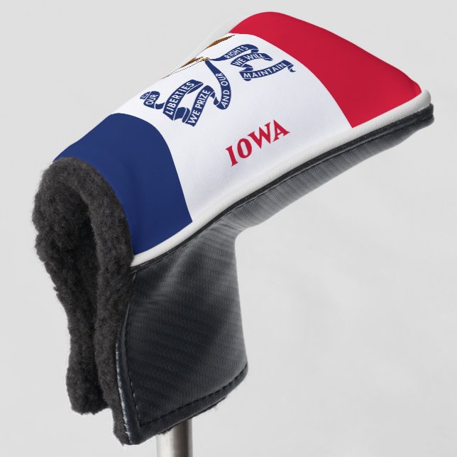 Funda Para Palo De Golf Bandera Iowa (Anverso 3/4)