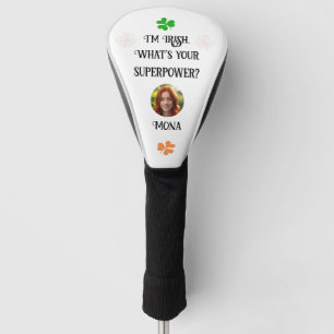 Funda Para Palo De Golf Bandera irlandesa y mujeres chamuscas foto cubiert