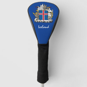 Funda Para Palo De Golf Bandera islandesa y golf Campos deportivos de Isla