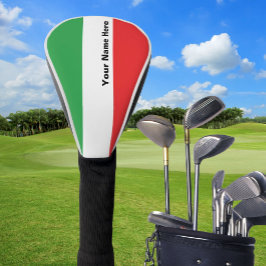 Funda Para Palo De Golf Bandera italiana sencilla y negrita    personaliza