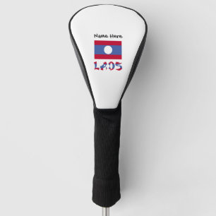 Funda Para Palo De Golf Bandera laosiana de Laos Azul Personalización