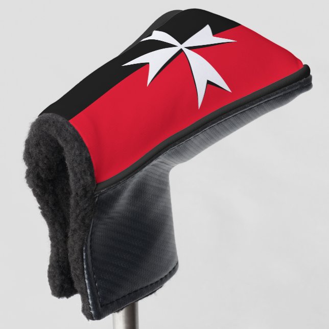 Funda Para Palo De Golf Bandera maltesa de Cross & Malta Campos de golf (Anverso 3/4)