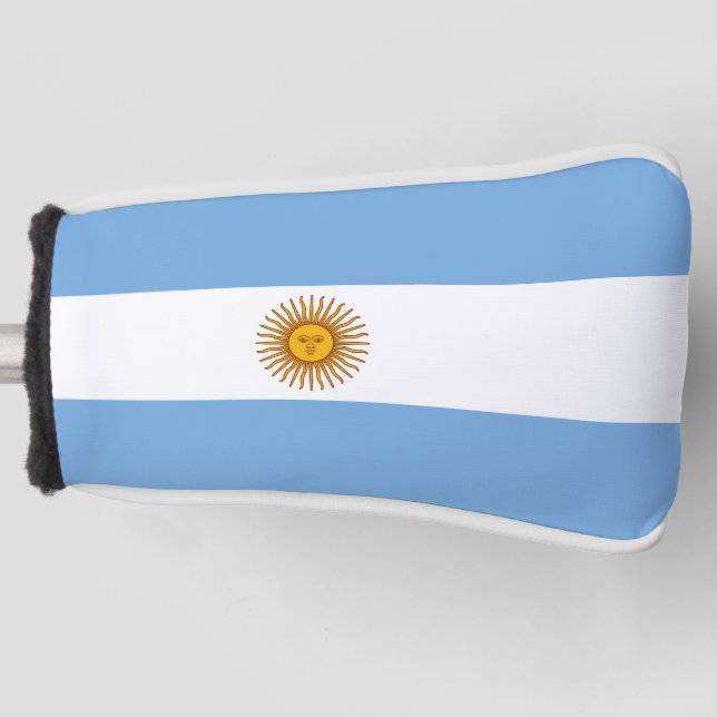 Funda Para Palo De Golf Bandera Patriótica Argentina (Anverso)