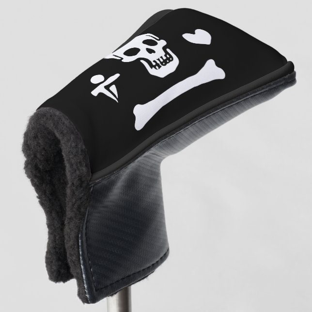 Funda Para Palo De Golf Bandera pirata Stede Bonnet Jolly Roger (Anverso 3/4)