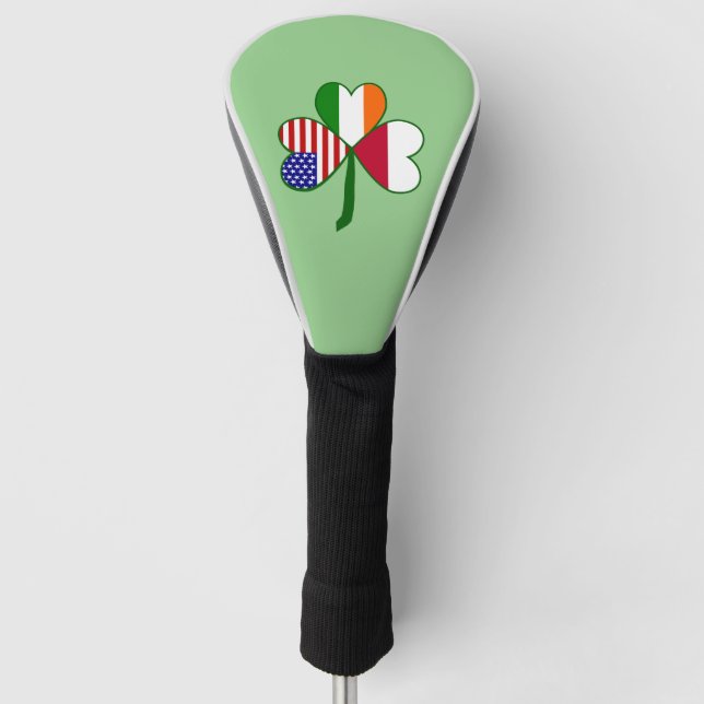 Funda Para Palo De Golf Bandera polaca Shamrock (Anverso)