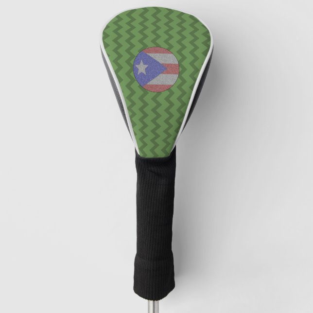 Funda Para Palo De Golf Bandera puertorriqueña (Anverso)